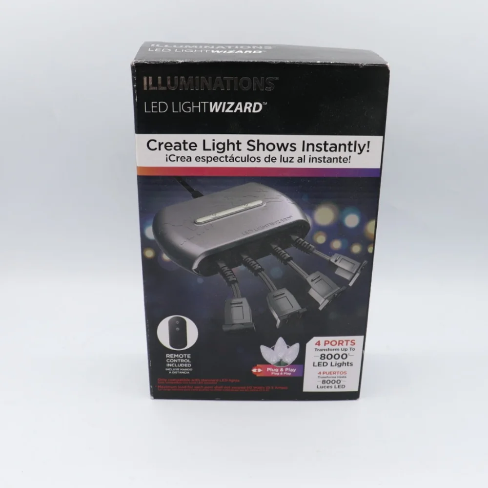 New Illumination LED Lightwizard Create Light Show Instantly Remote